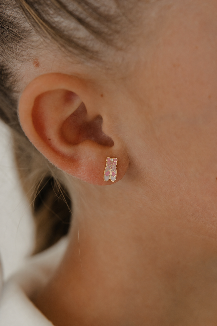 Tiny Dancer Enamel Flat Back Stud