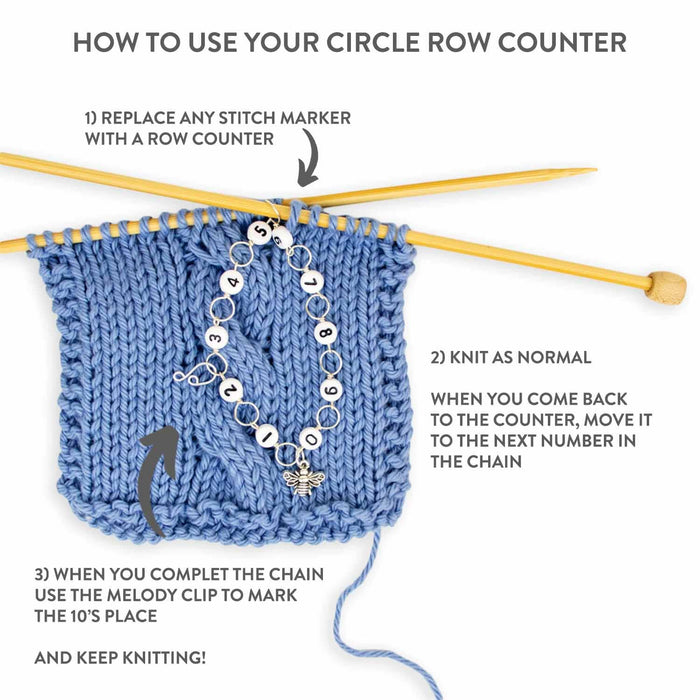 Tiny Sea Turtle Circle Chain Row Counter
