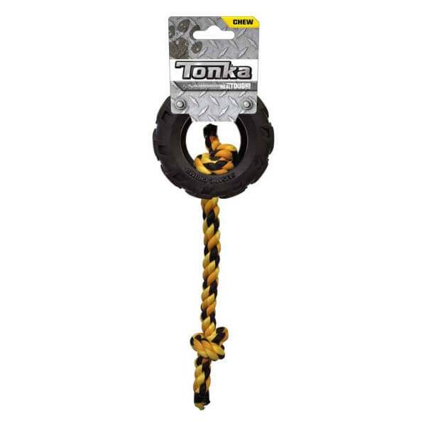 Tonka Tonka Mighty Chomp Tyre w/Rope 10cm