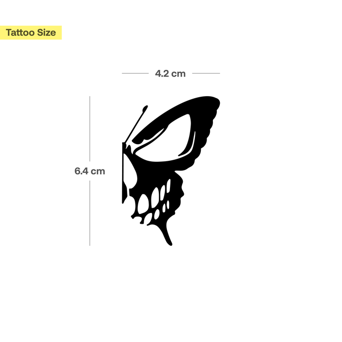 Totenkopf Schmetterling Tattoo
