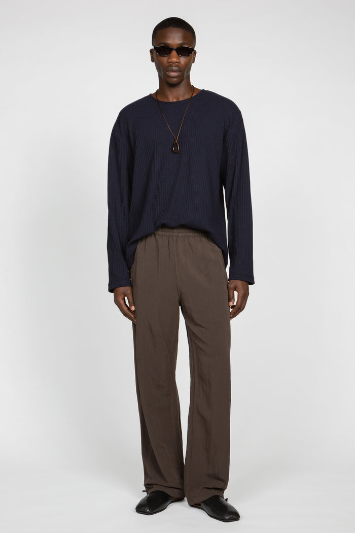 Track Pant - Espresso Nylon