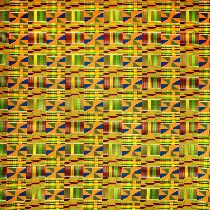 Dogtraining101 Size 4 Training Mat - American Canvas - Kente Yellow Square