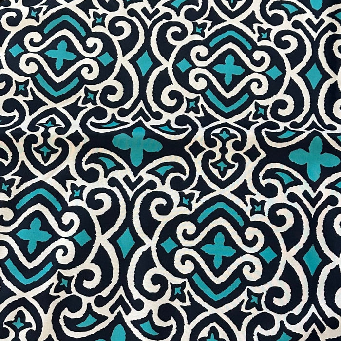 Dogtraining101 Size 4 Training Mat - American Canvas - Tribal Navy Square