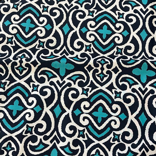 Dogtraining101 Size 4 Training Mat - American Canvas - Tribal Navy Square