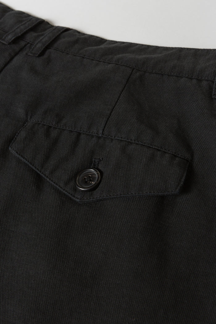 Triple Pleated Wide Leg Trouser - Black