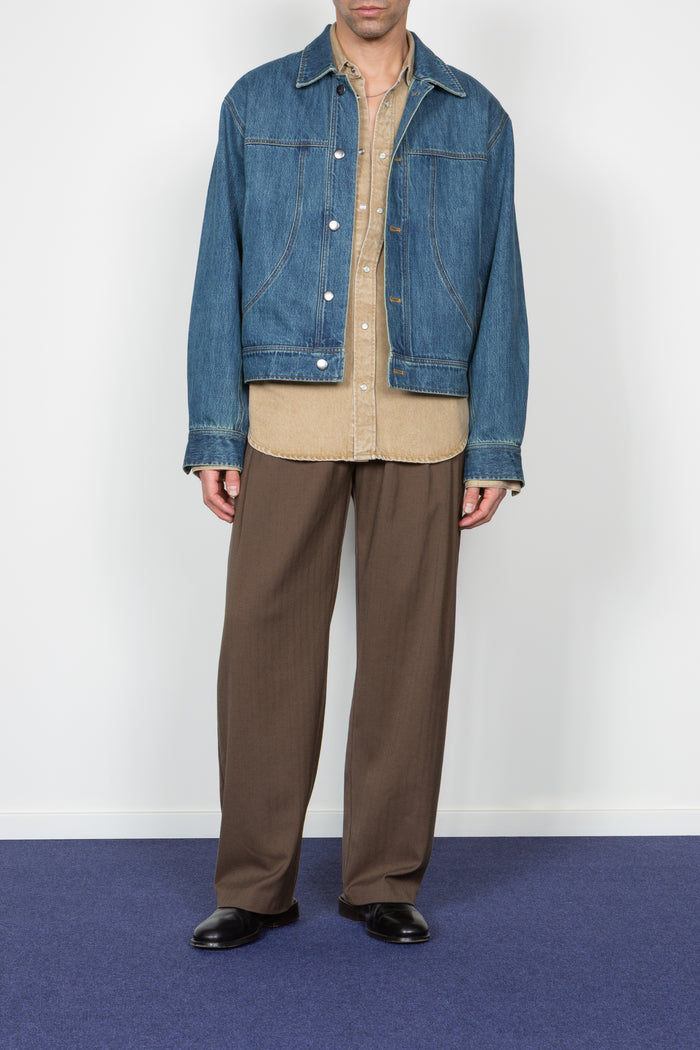 Trucker Jacket - Mid Blue Denim