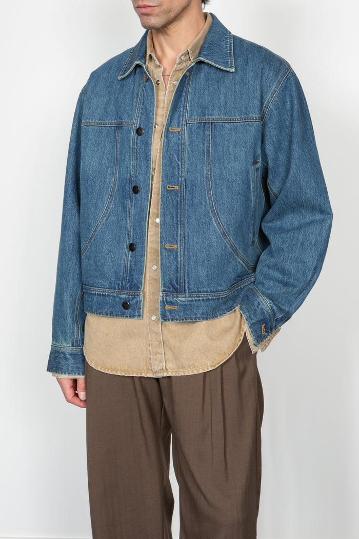 Trucker Jacket - Mid Blue Denim