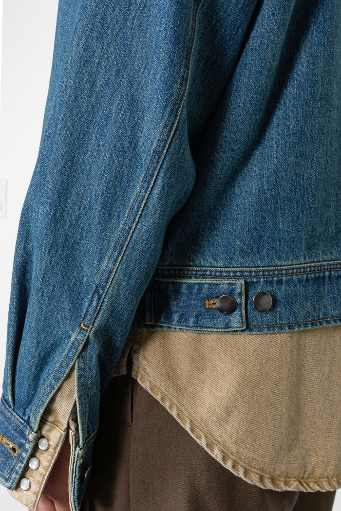 Trucker Jacket - Mid Blue Denim