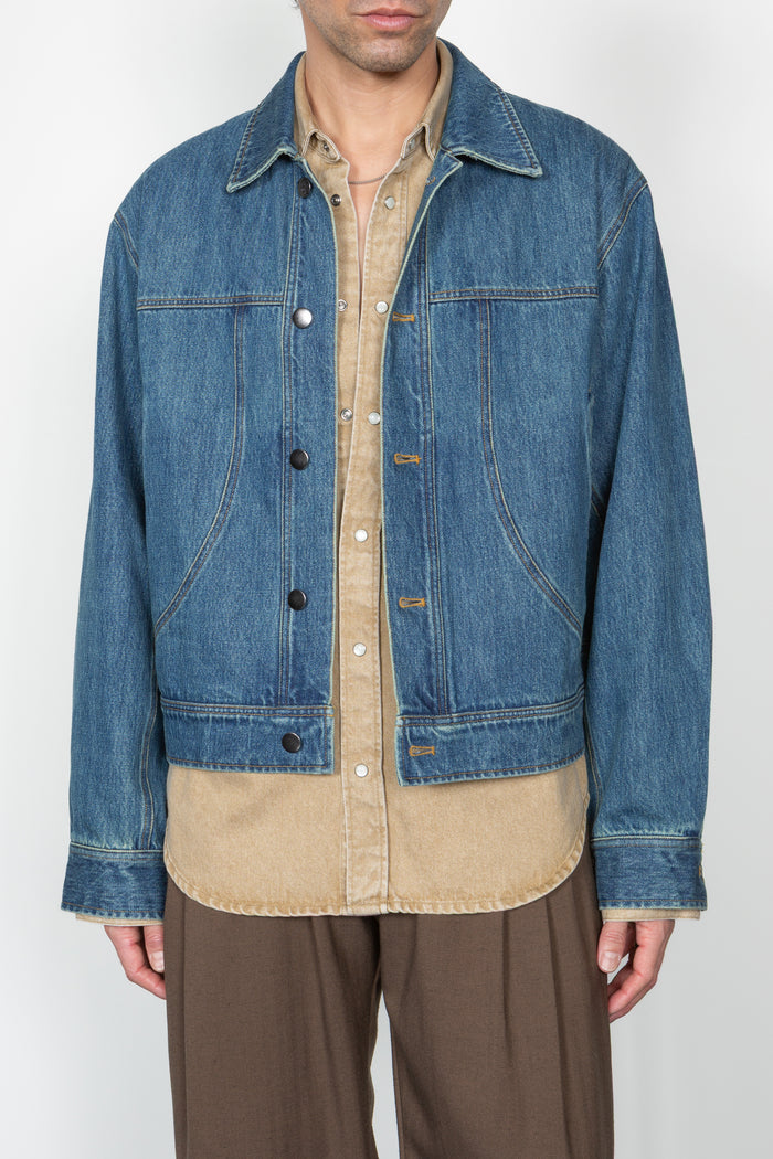 Trucker Jacket - Mid Blue Denim