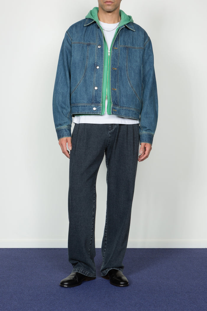 Trucker Jacket - Mid Blue Denim