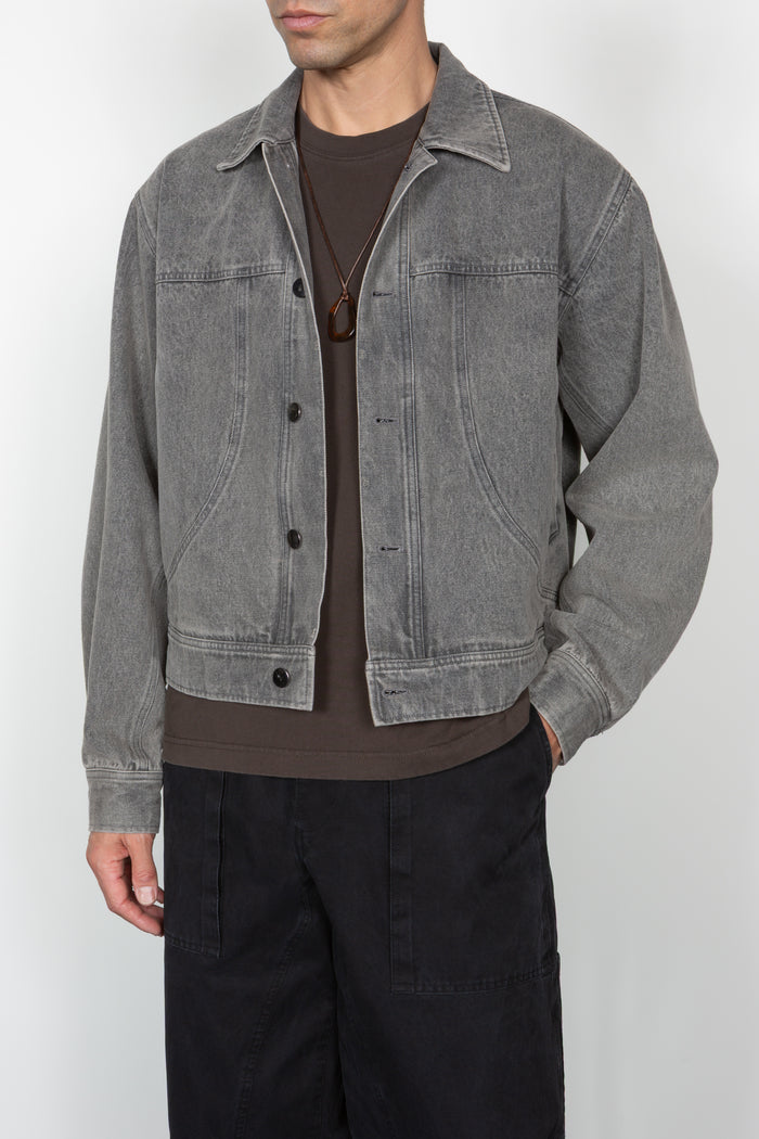 Trucker Jacket - Washed Grey Denim