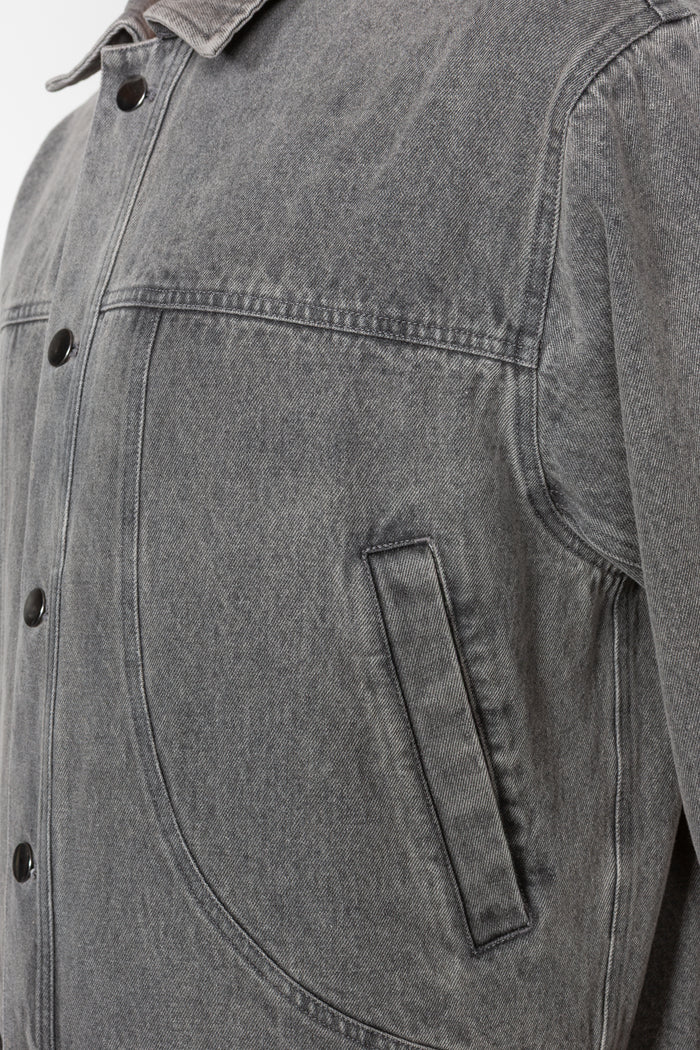 Trucker Jacket - Washed Grey Denim