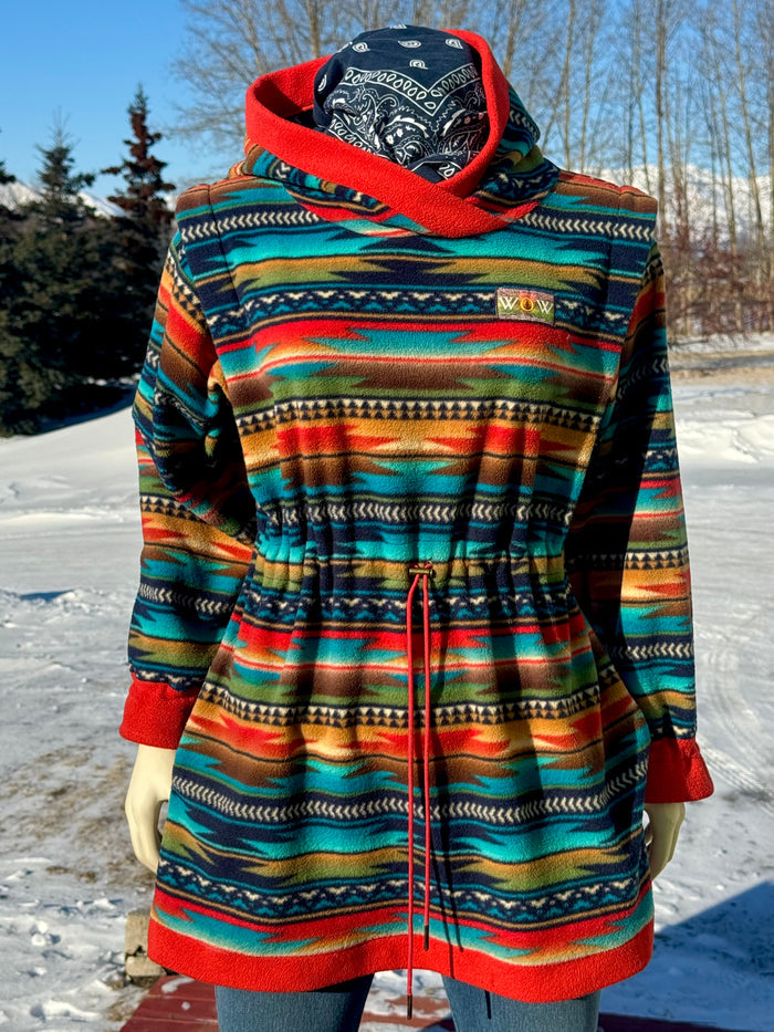 Turquoise Navajo Adult Drawstring Jacket