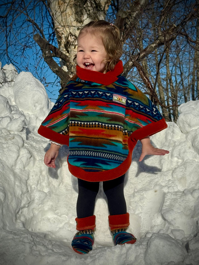 Turquoise Navajo Baby Poncho