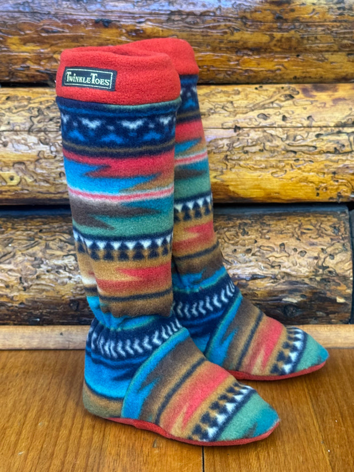 Turquoise Navajo Infant/Toddler Slipper Socks