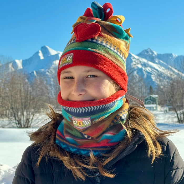 Turquoise Navajo Ski Dangle Hat