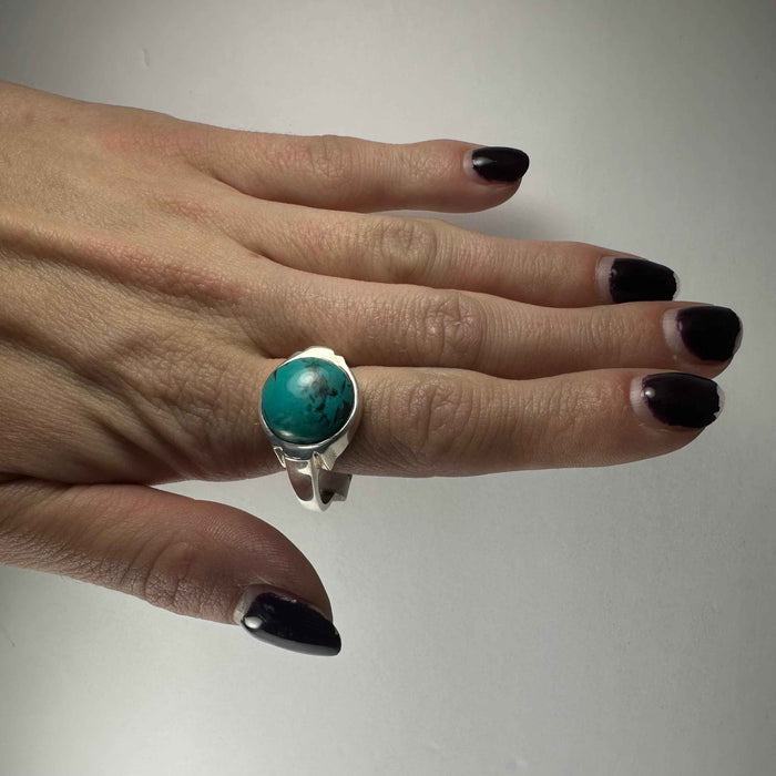 Turquoise Ring - Size 11.5 - Smokin Resin Company