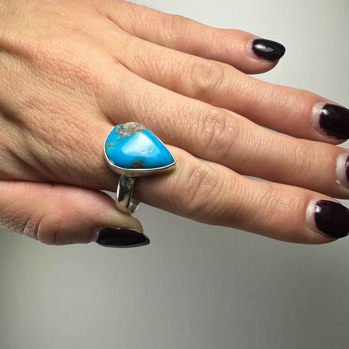 Turquoise Ring - Size 14 - Smokin Resin Company