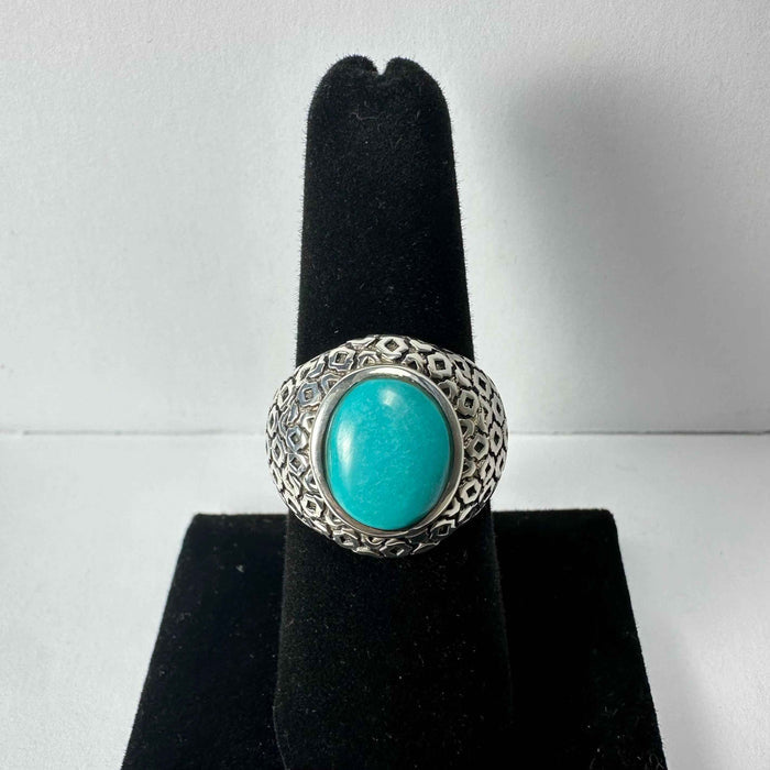 Turquoise Ring - Size 7 - Smokin Resin Company