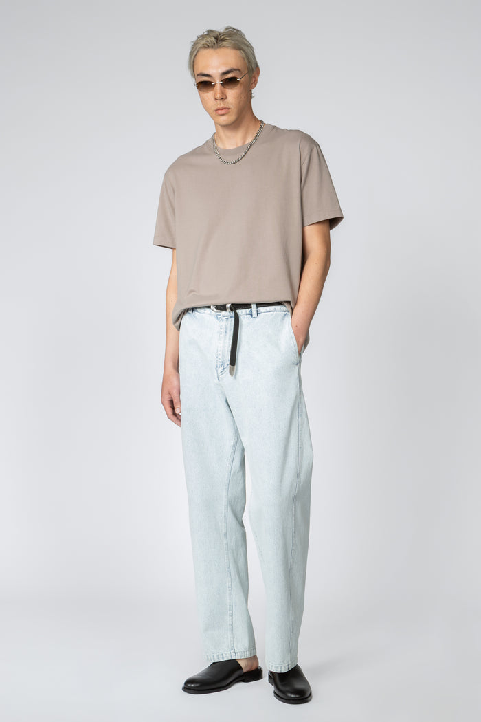 Twisted Seam Pant - Bleached Denim