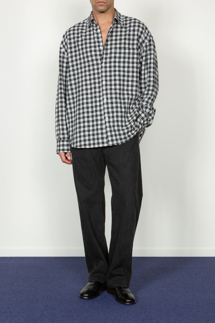 Twisted Seam Pant - Washed Black Denim