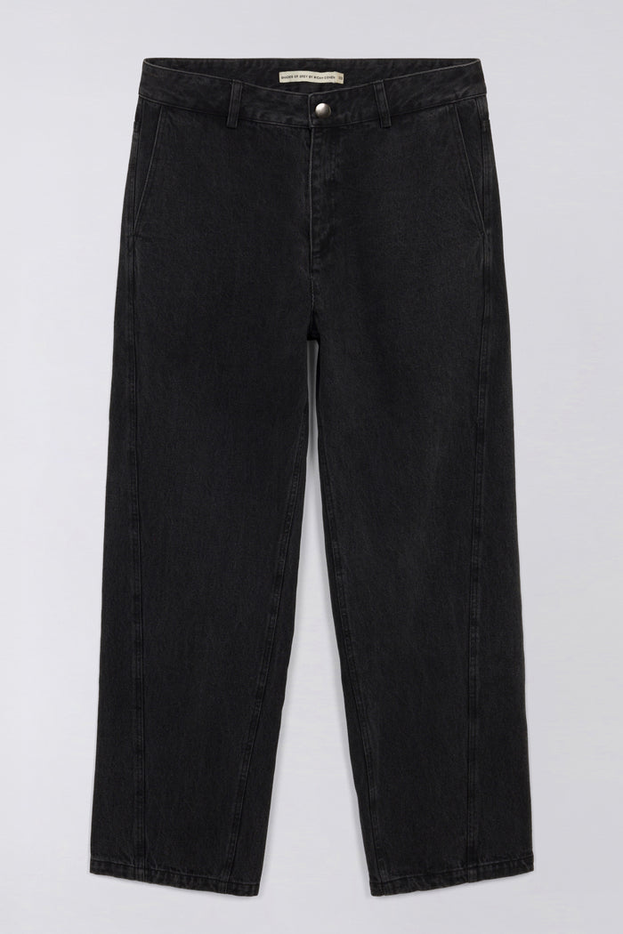 Twisted Seam Pant - Washed Black Denim