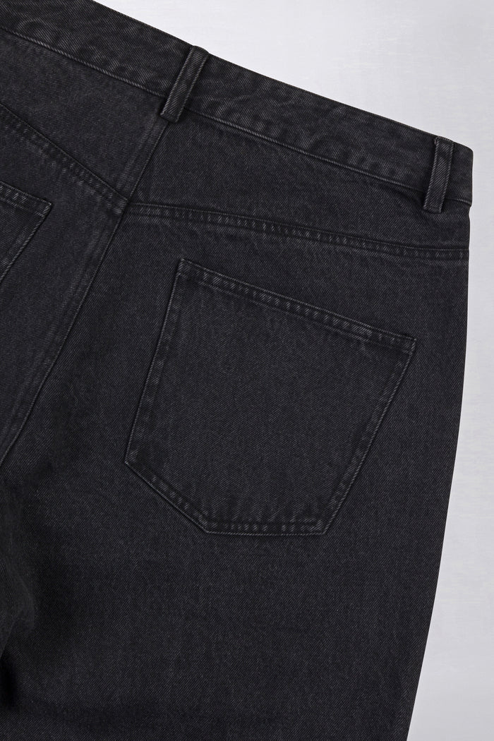 Twisted Seam Pant - Washed Black Denim