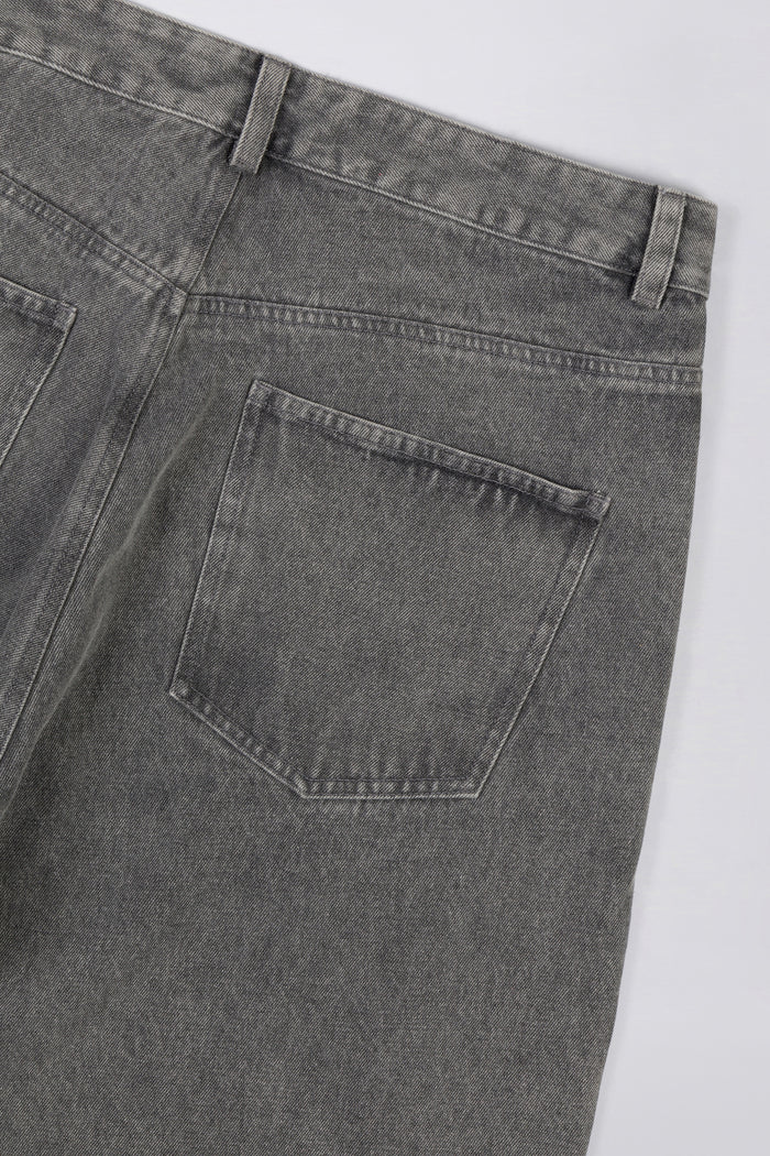 Twisted Seam Pant - Washed Grey Denim