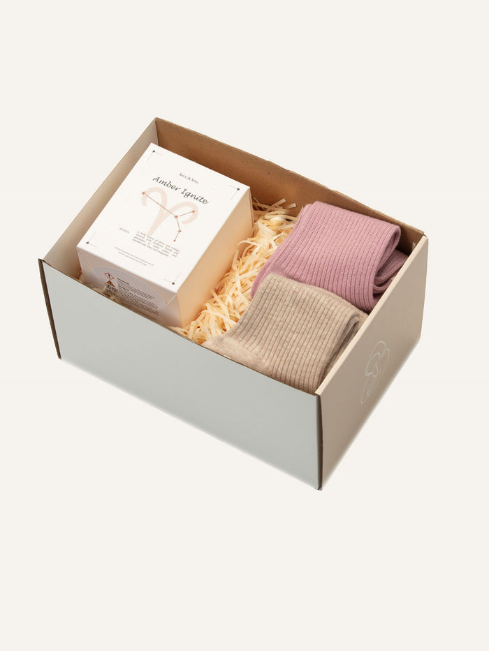 Aries / UK 5-8 / Oat beige & Vintage Pink