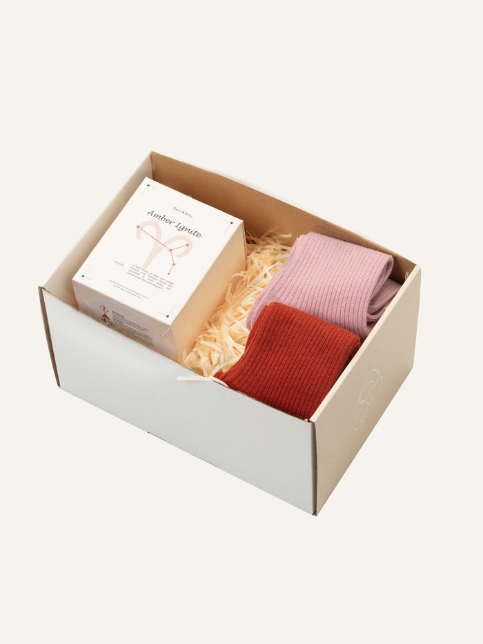 Aries / UK 5-8 / Rust Orange & Vintage Pink