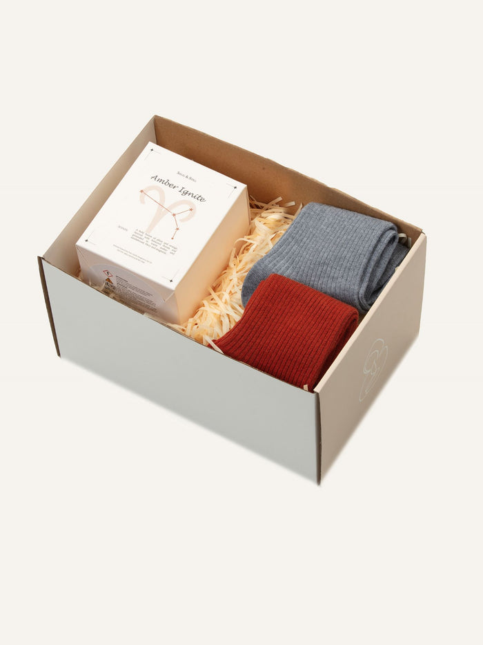 Aries / UK 5-8 / Rust Orange & Cloud Grey