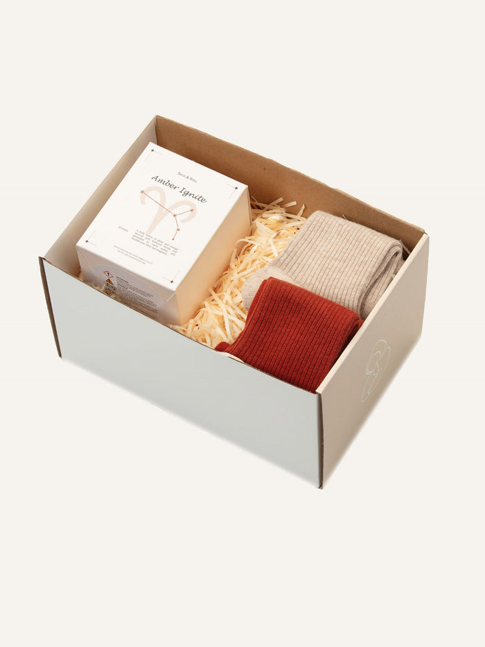 Aries / UK 5-8 / Oat beige & Rust Orange