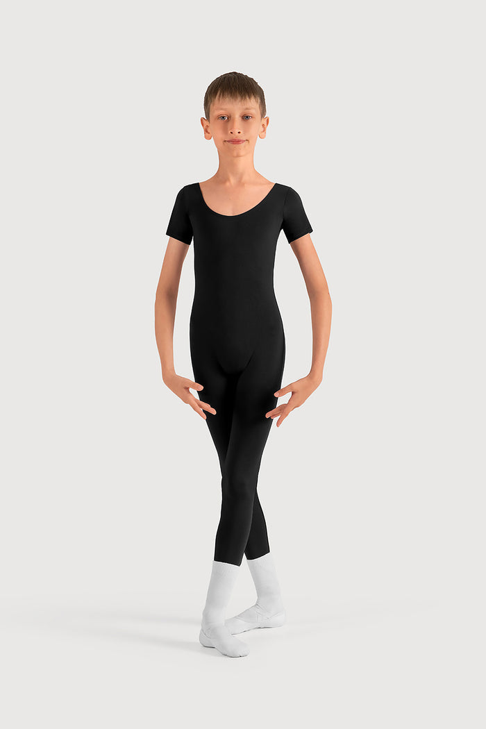U3872B - Bloch Microlux™ Scoop Neck Cap Sleeve Boys Unitard