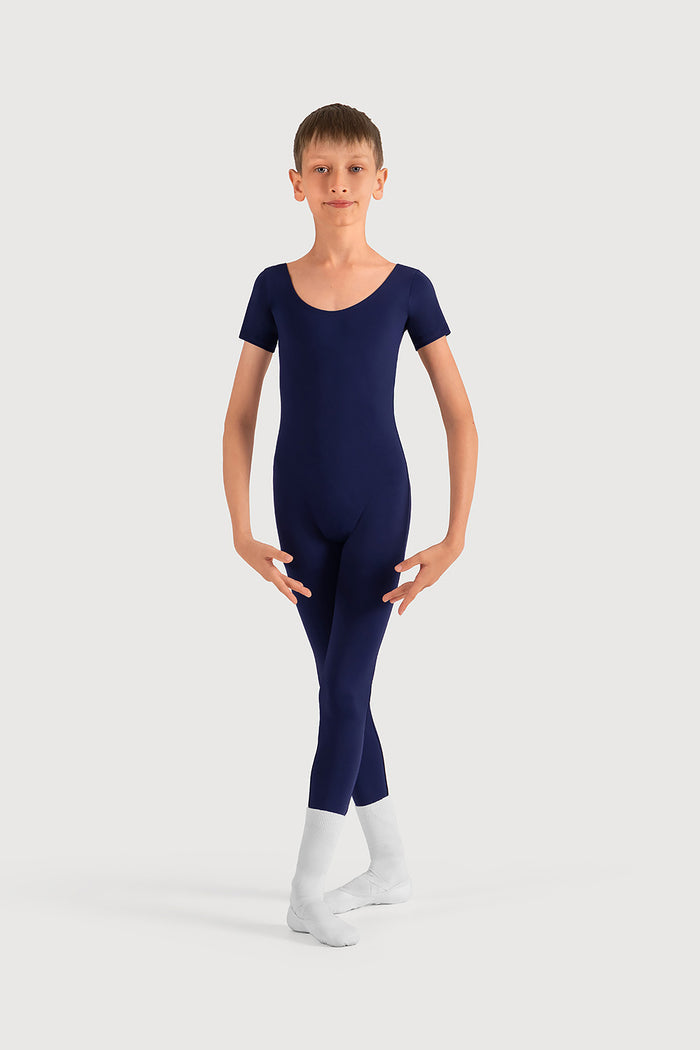 U3872B - Bloch Microlux™ Scoop Neck Cap Sleeve Boys Unitard