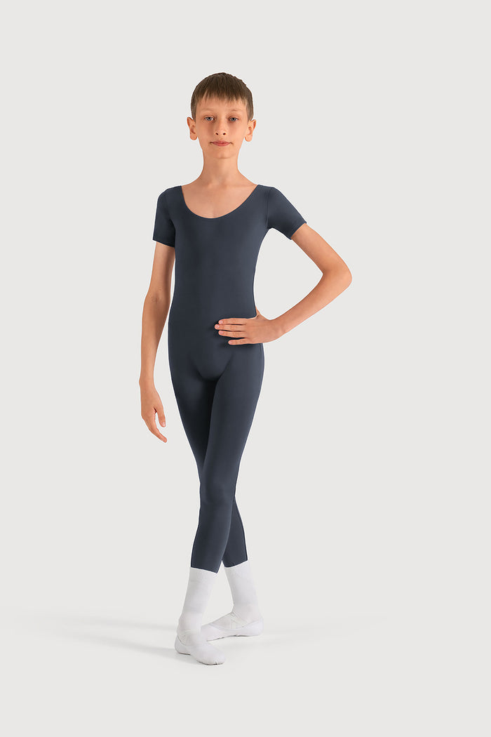 U3872B - Bloch Microlux™ Scoop Neck Cap Sleeve Boys Unitard