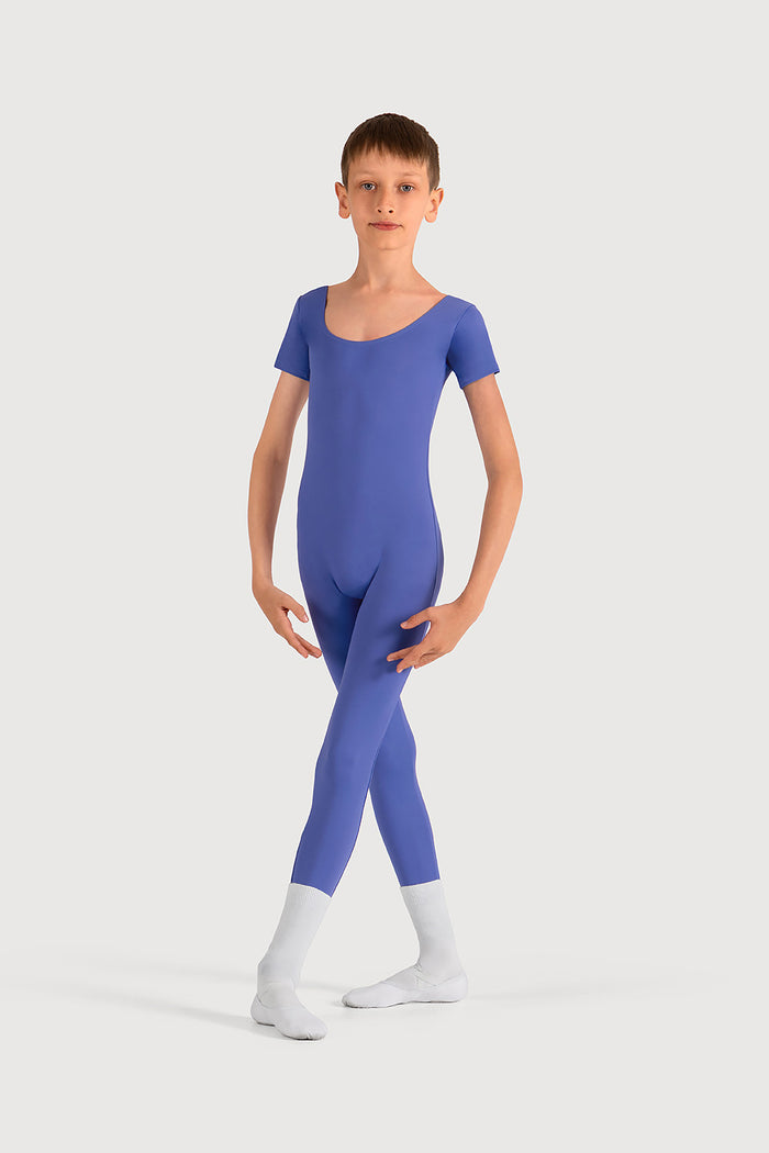 U3872B - Bloch Microlux™ Scoop Neck Cap Sleeve Boys Unitard