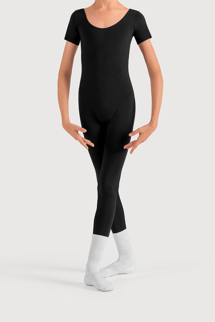U3872B - Bloch Microlux™ Scoop Neck Cap Sleeve Boys Unitard