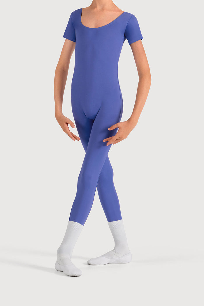 U3872B - Bloch Microlux™ Scoop Neck Cap Sleeve Boys Unitard