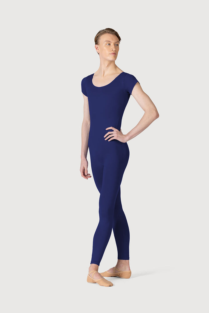 U3872M - Bloch Microlux™ Scoop Neck Cap Sleeve Mens Unitard