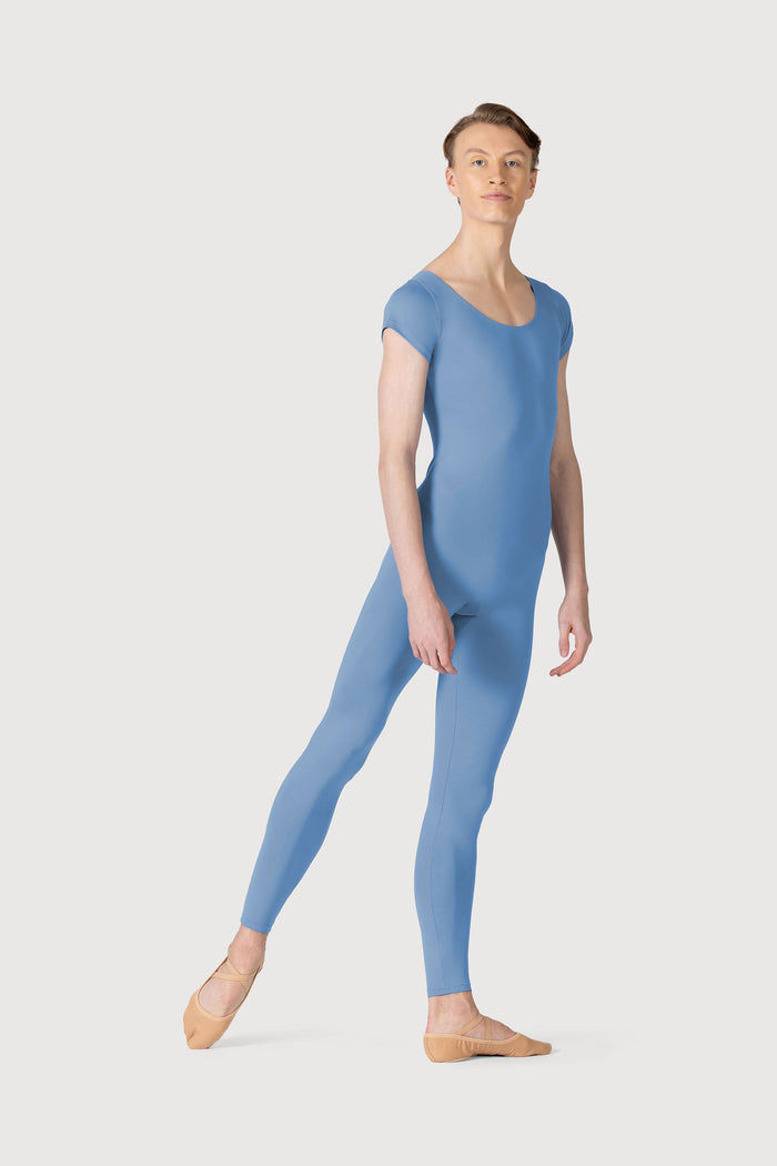 U3872M - Bloch Microlux™ Scoop Neck Cap Sleeve Mens Unitard