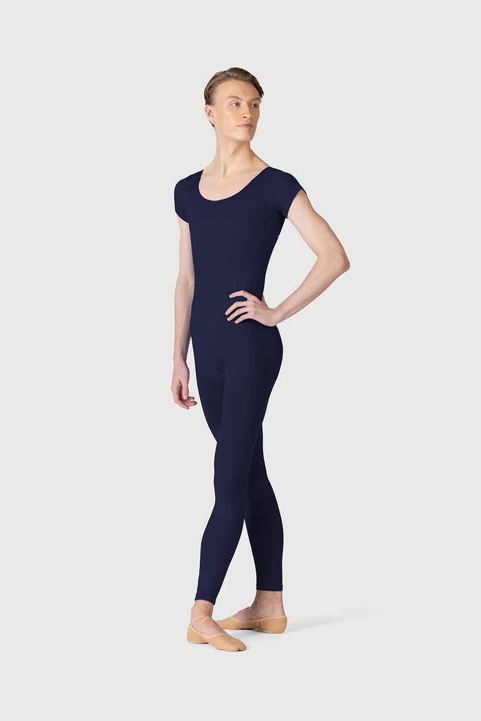 U3872M - Bloch Microlux™ Scoop Neck Cap Sleeve Mens Unitard