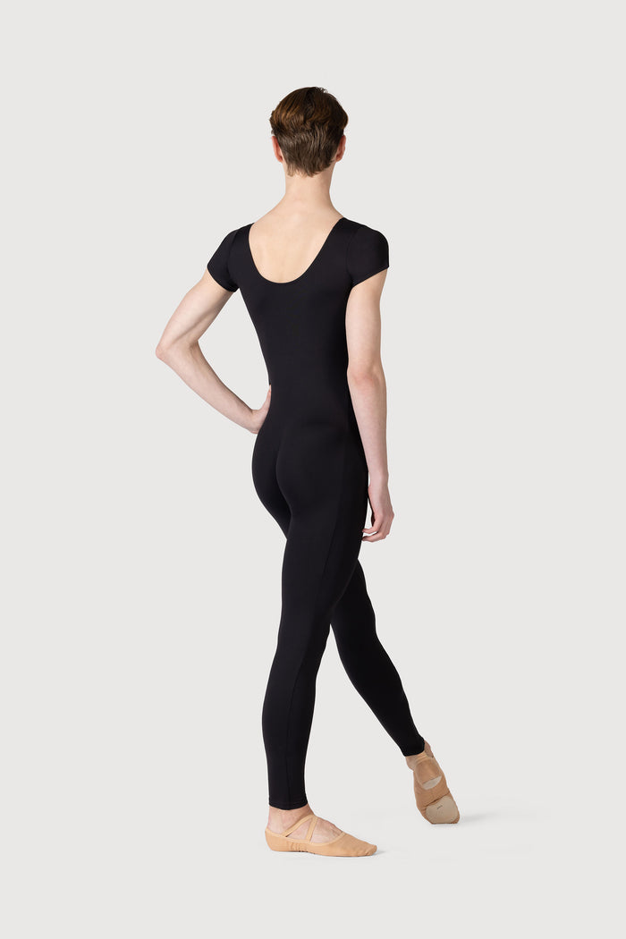 U3872M - Bloch Microlux™ Scoop Neck Cap Sleeve Mens Unitard