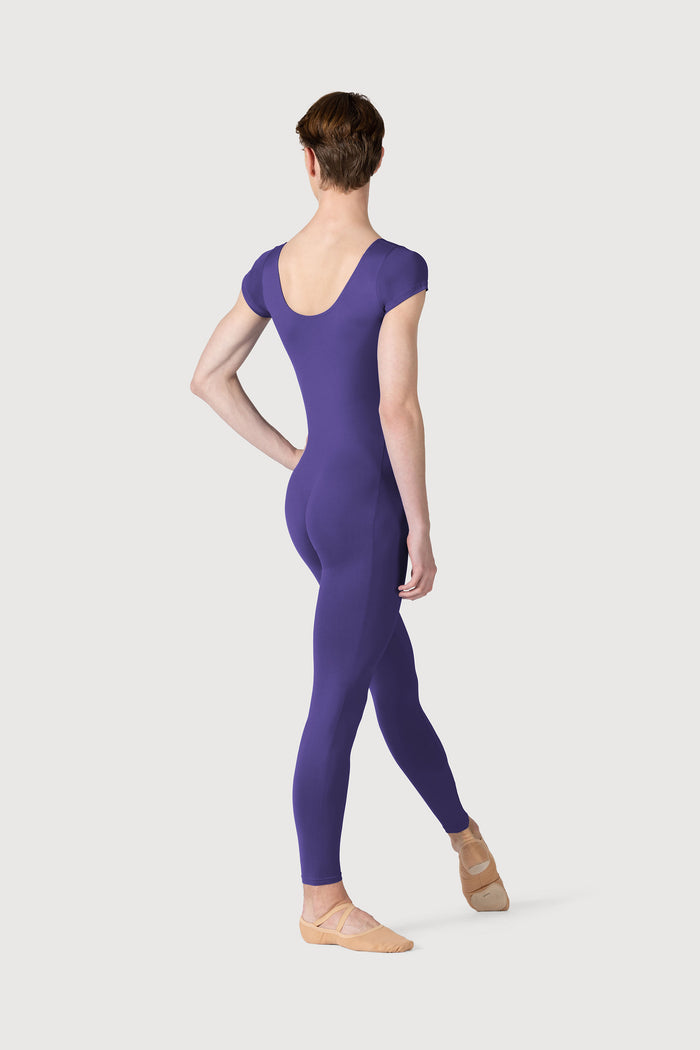 U3872M - Bloch Microlux™ Scoop Neck Cap Sleeve Mens Unitard