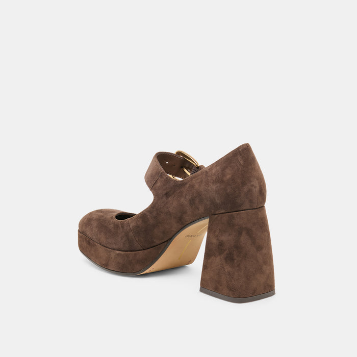 ULTRA HEELS DK BROWN SUEDE
