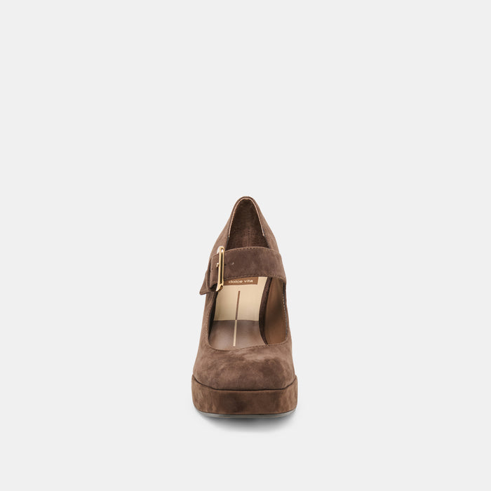 ULTRA HEELS DK BROWN SUEDE