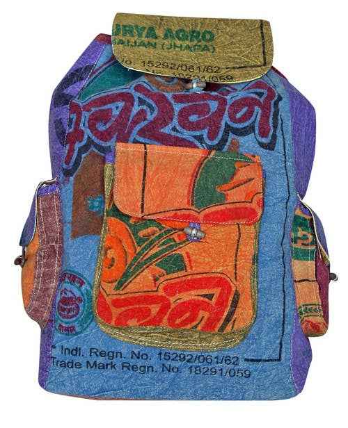 Upcycled Cotton Rice Backpack - Smokin Resin Company