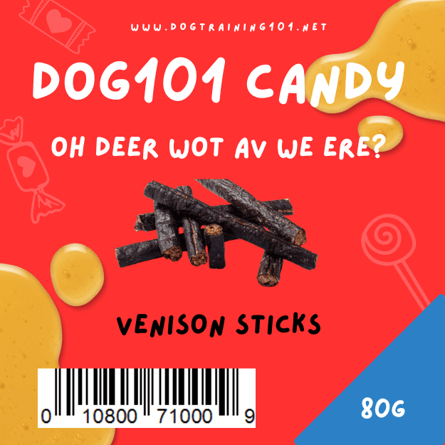 Dogtraining101 80g Venison Jerky Sticks