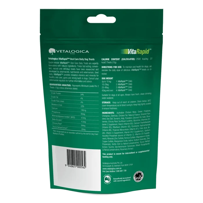 Vetalogica Vetalogica - VitaRapid® Oral Care Daily Treats For Dogs 210g