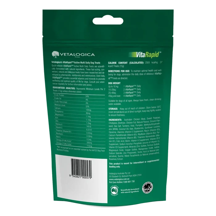 Vetalogica VitaRapid® Active Multi Daily Treats for Dogs 210g