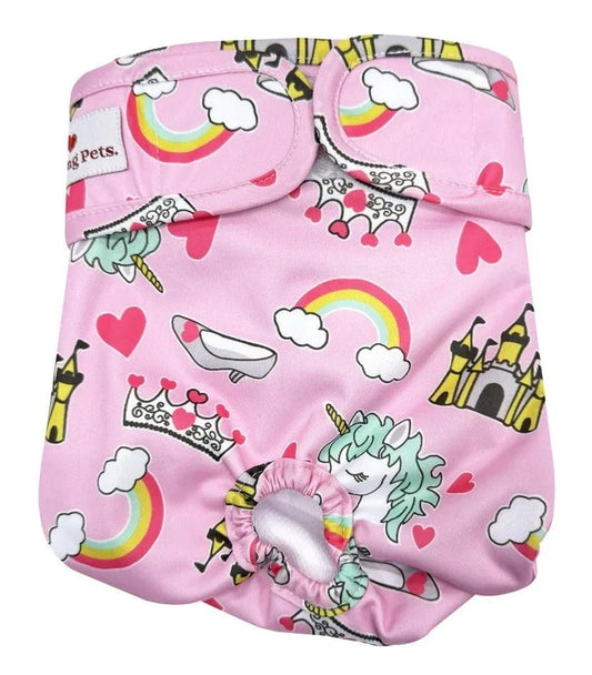 Loving Pets Small Washable Dog Nappies - Pink